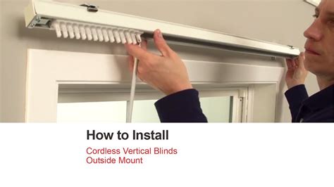 How To Install Blinds Outside Mount Bali Blinds | How to Install Vinyl Blinds - Outside Mount - YouTube
